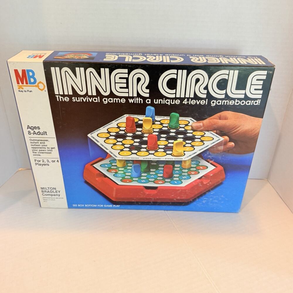 MILTON BRADLEY INNER CIRCLE SURVIVAL GAME Strategy Board Game